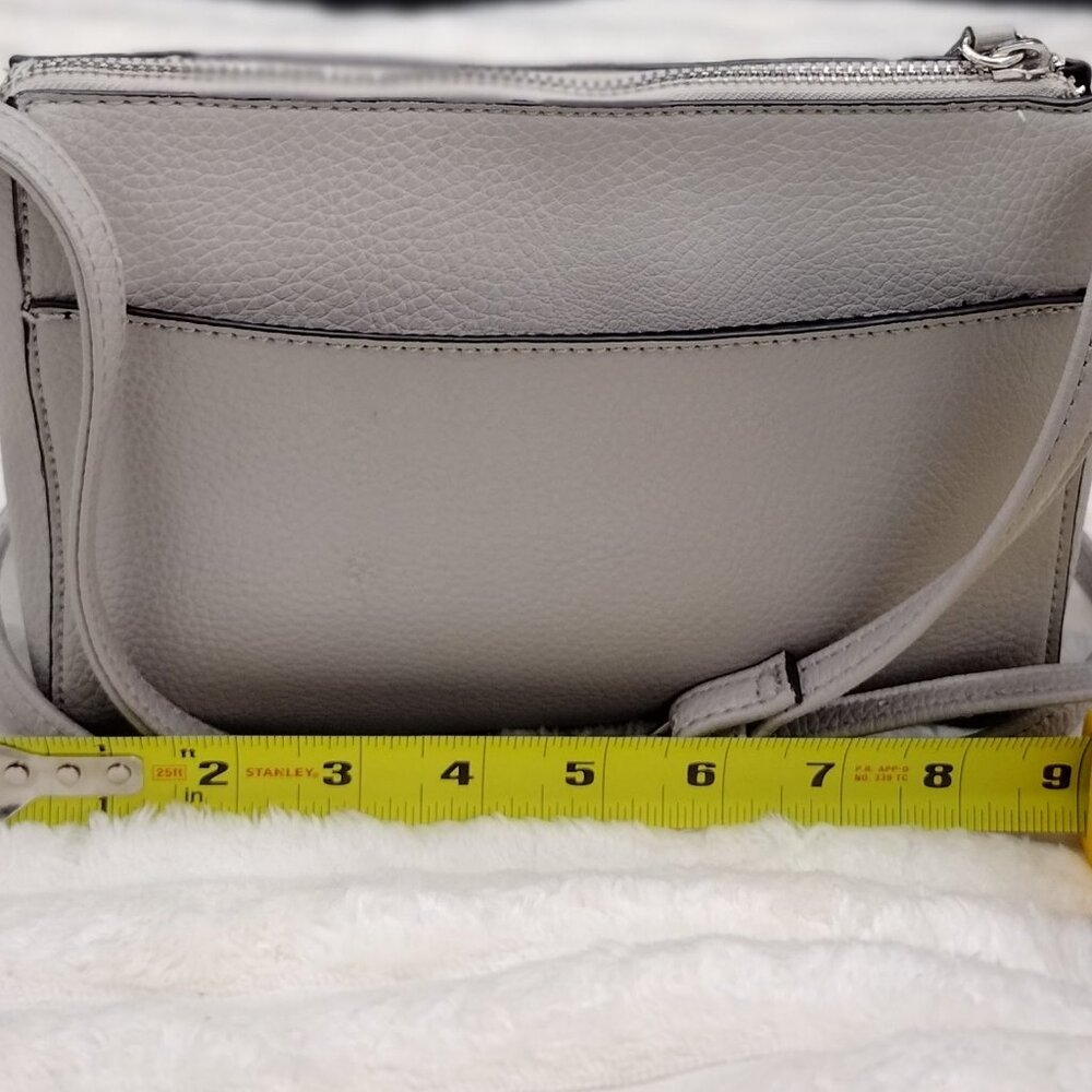 “Nine West Grey Studded Crossbody Bag – Neutral Chic Everyday Purse” - Picture 4 of 6